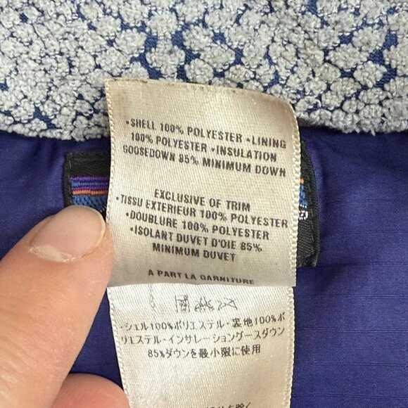 ✅VTG Patagonia Goosedown Filled Puffer Jacket Womans S Purple *STAINED/RIPPED - Picture 11 of 13